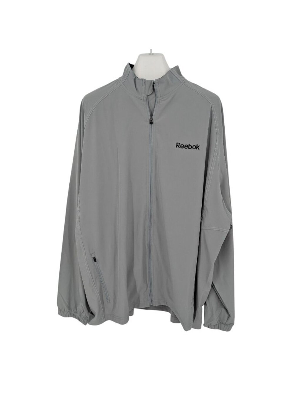 Reebok Full Zip Windbreaker Jacket Athleisure Streetwear Minimalist Y2K 3XLarge